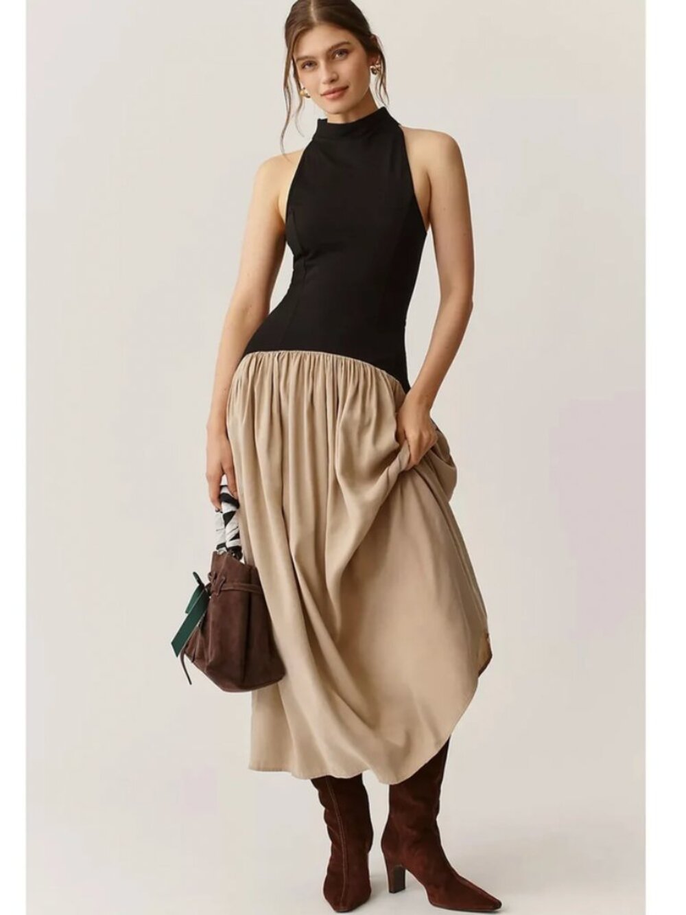 Anthropologie Maeve Mariana Drop-Waist Maxi Dress